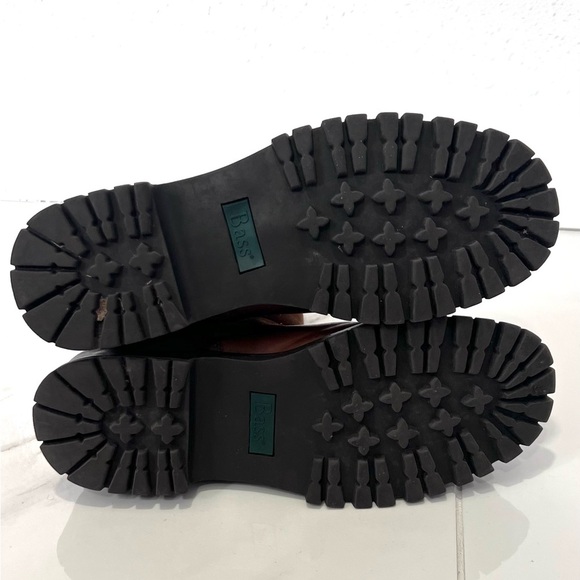 Bass creek Men's Chestnut Leather and Suede Boots 9B - Picture 7 of 9